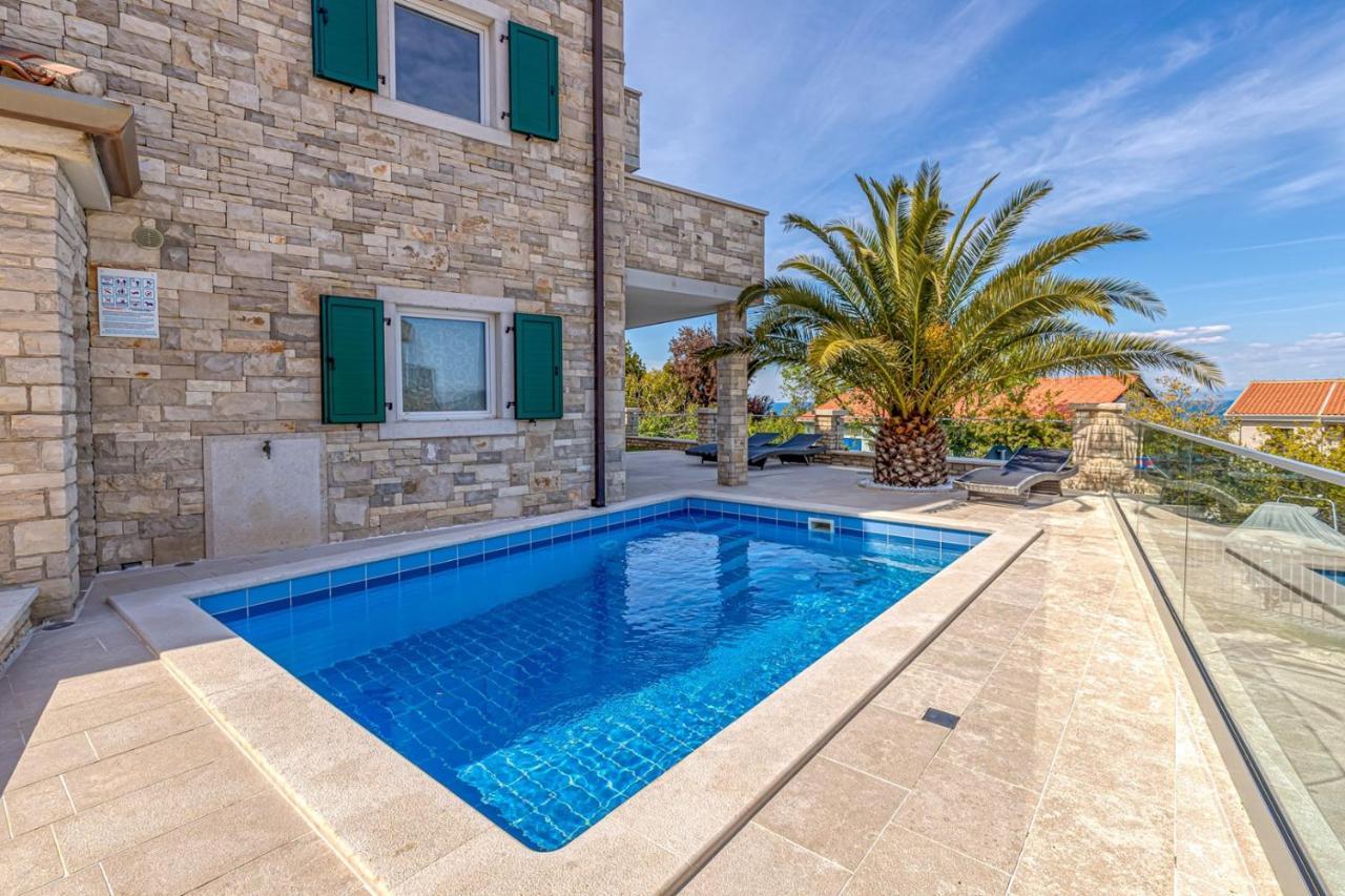 Villa Milena With Pool And Sea View Crveni Vrh Buitenkant foto